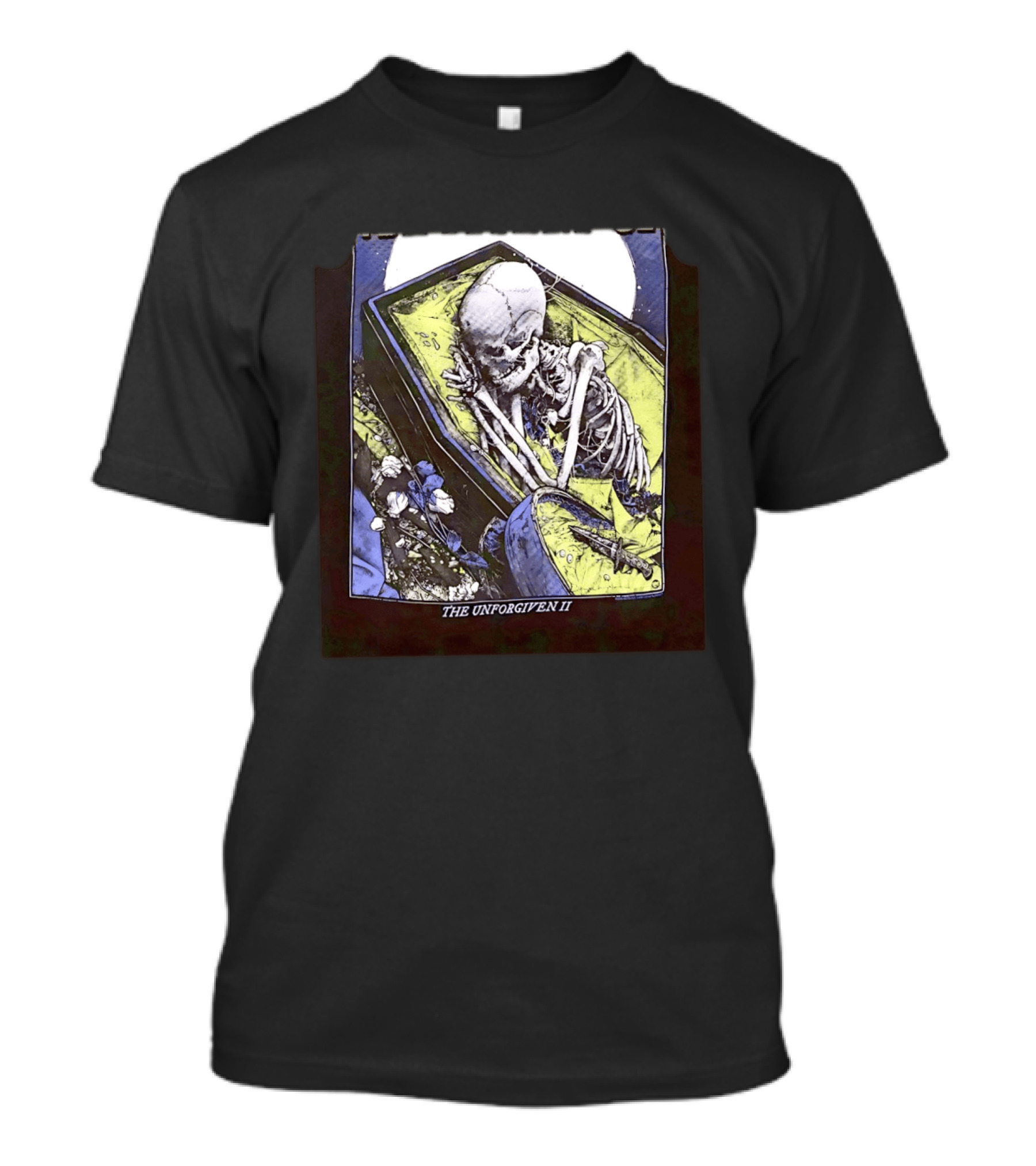 The Unforgiven II Skeleton Coffin Floral T-Shirt