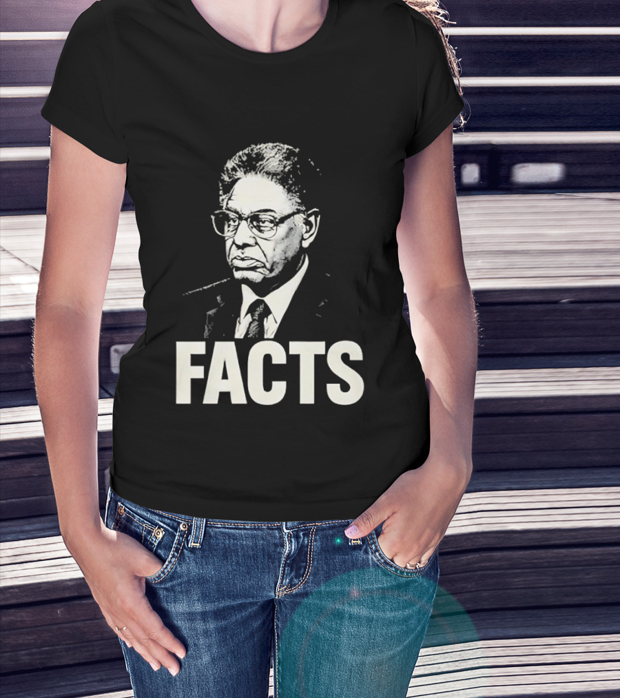 Thomas Sowell Facts Portrait Realism T-Shirt