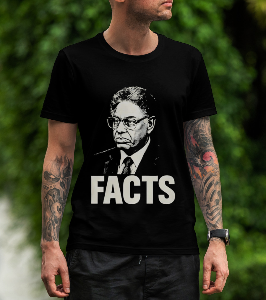 Thomas Sowell Facts Portrait Realism T-Shirt
