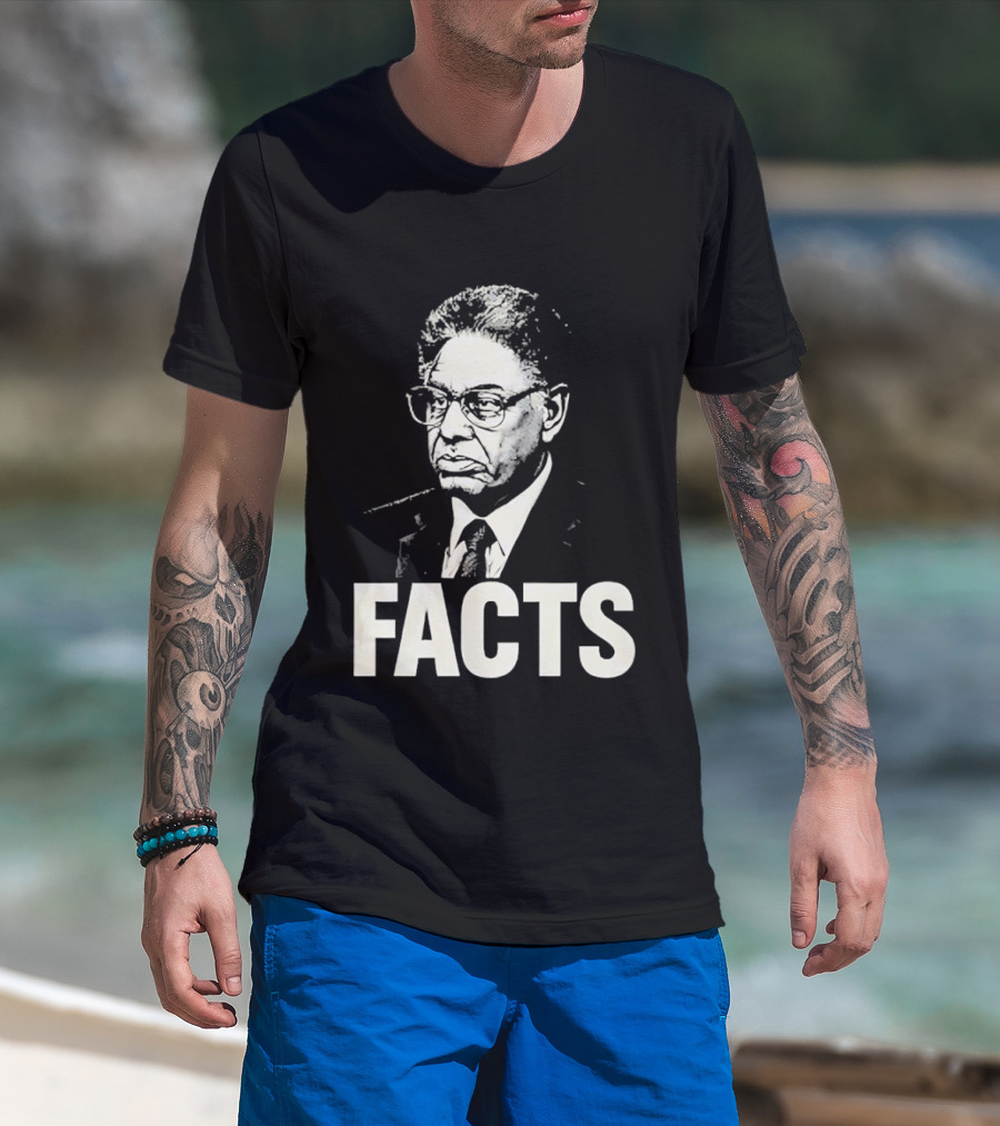 Thomas Sowell Facts Portrait Realism T-Shirt