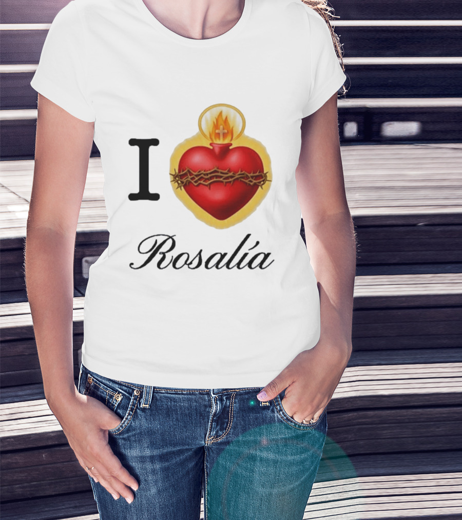 I Love Rosalía Sacred Heart T-Shirt