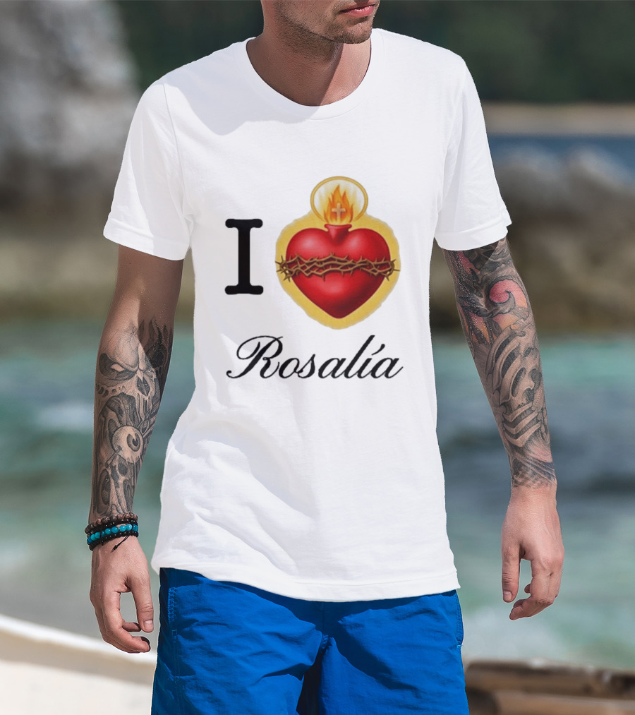 I Love Rosalía Sacred Heart T-Shirt