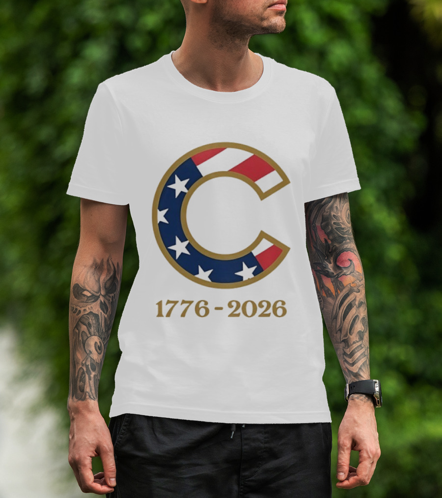 Chicago Cubs 1776 2026 Stars Stripes Fourth Of July MLB Anniversary T-Shirt