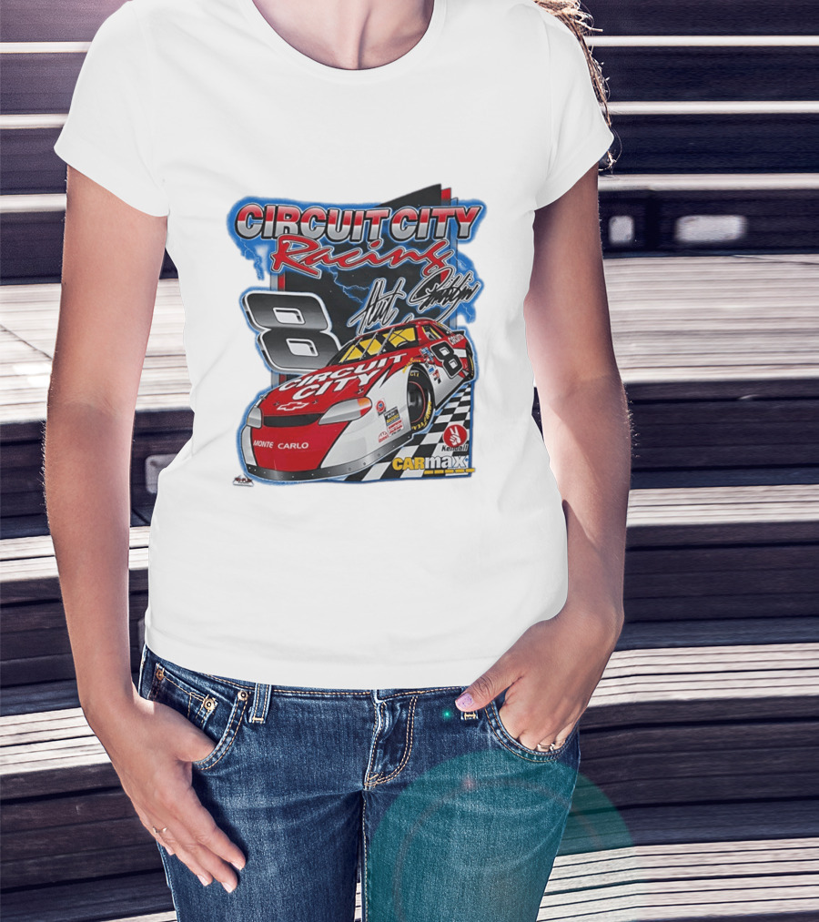 Circuit City Racing Monte Carlo 8 Chevrolet Carmax Kendall NASCAR T-Shirt