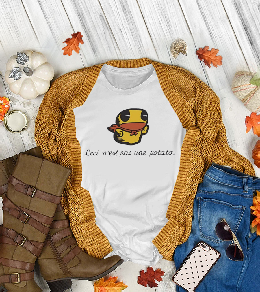 Duck Ceci n'est Pas Une Potato Magritte T-Shirt