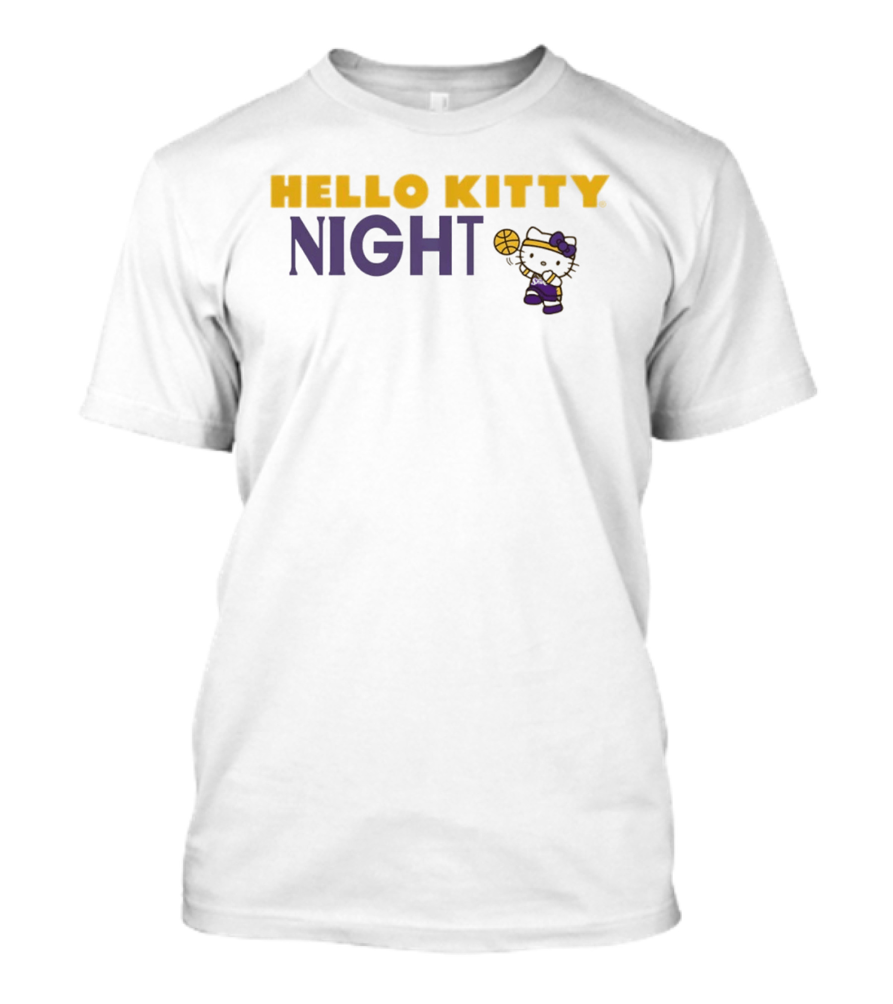 Hello Kitty Night Los Angeles Sparks Basketball Event T-Shirt