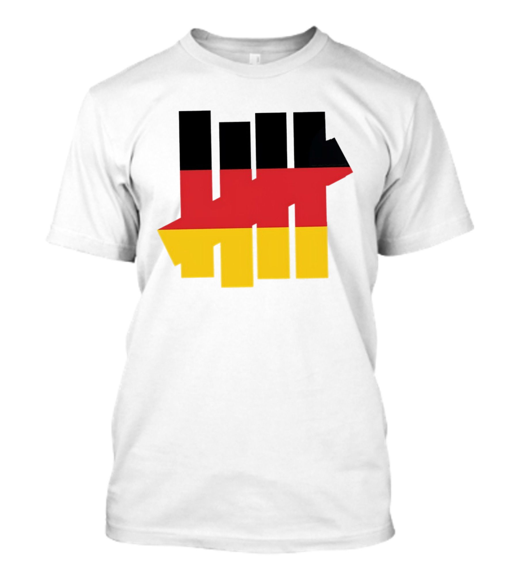 Germany Flag Undefeated Tally Marks Black Red Gold T-Shirt