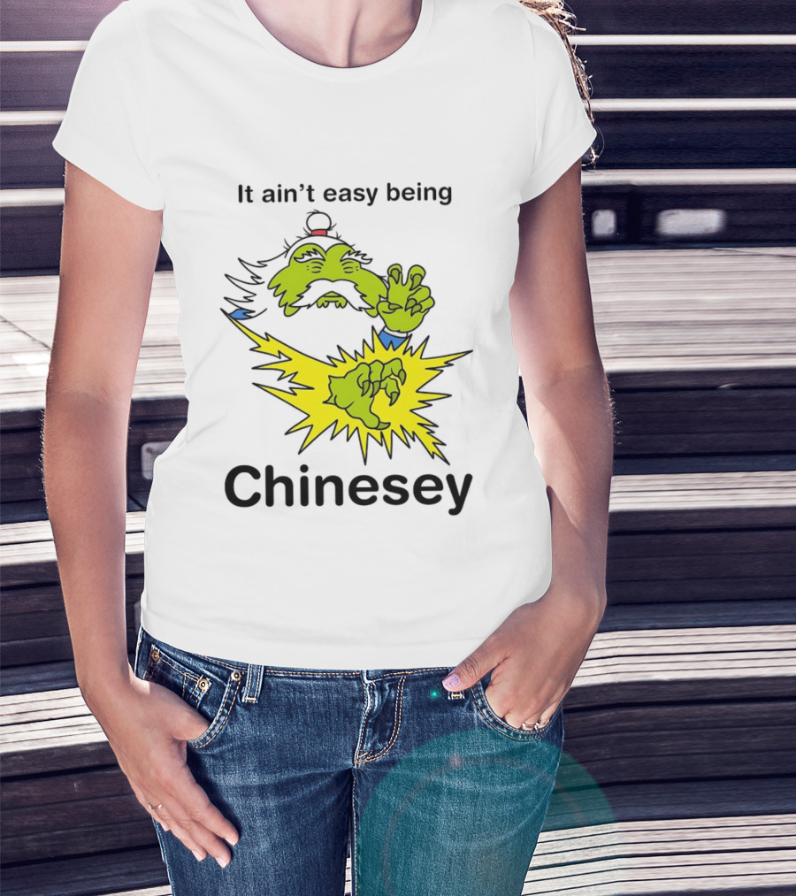 It Ain't Easy Being Chinesey Green Creature Martial Arts T-Shirt