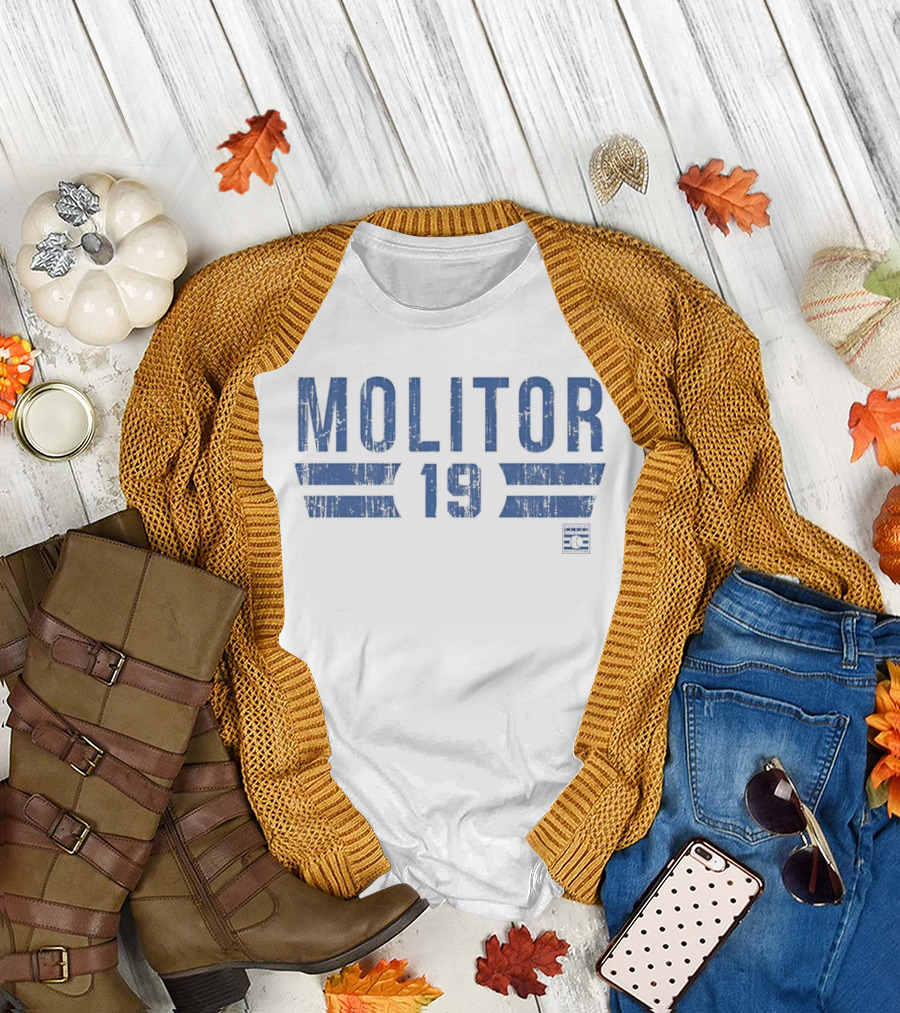 Molitor 19 Toronto Blue Jays HOF Name and Number T-Shirt