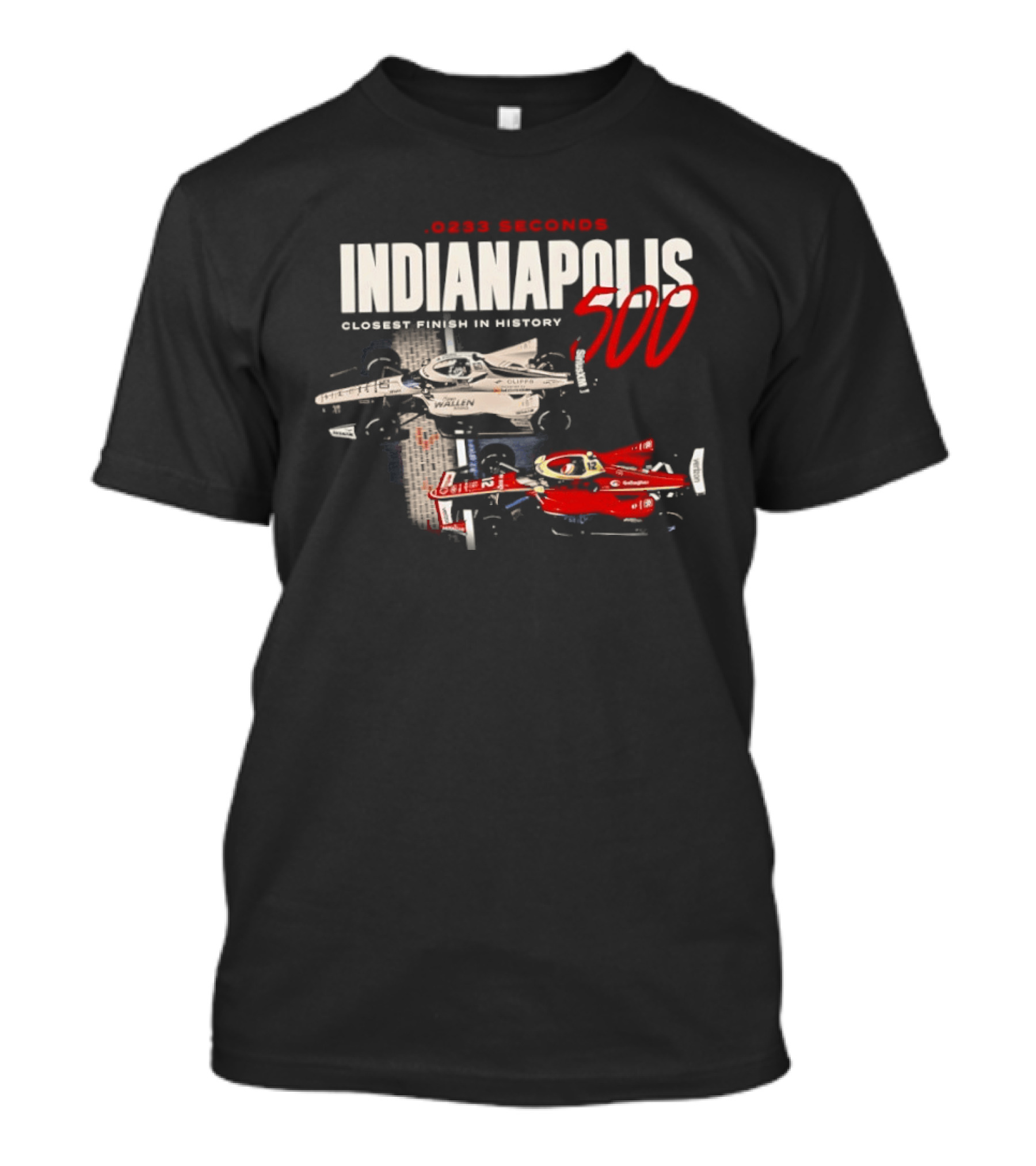0233 Seconds Indianapolis 500 Closest Finish In History 2026 T-Shirt