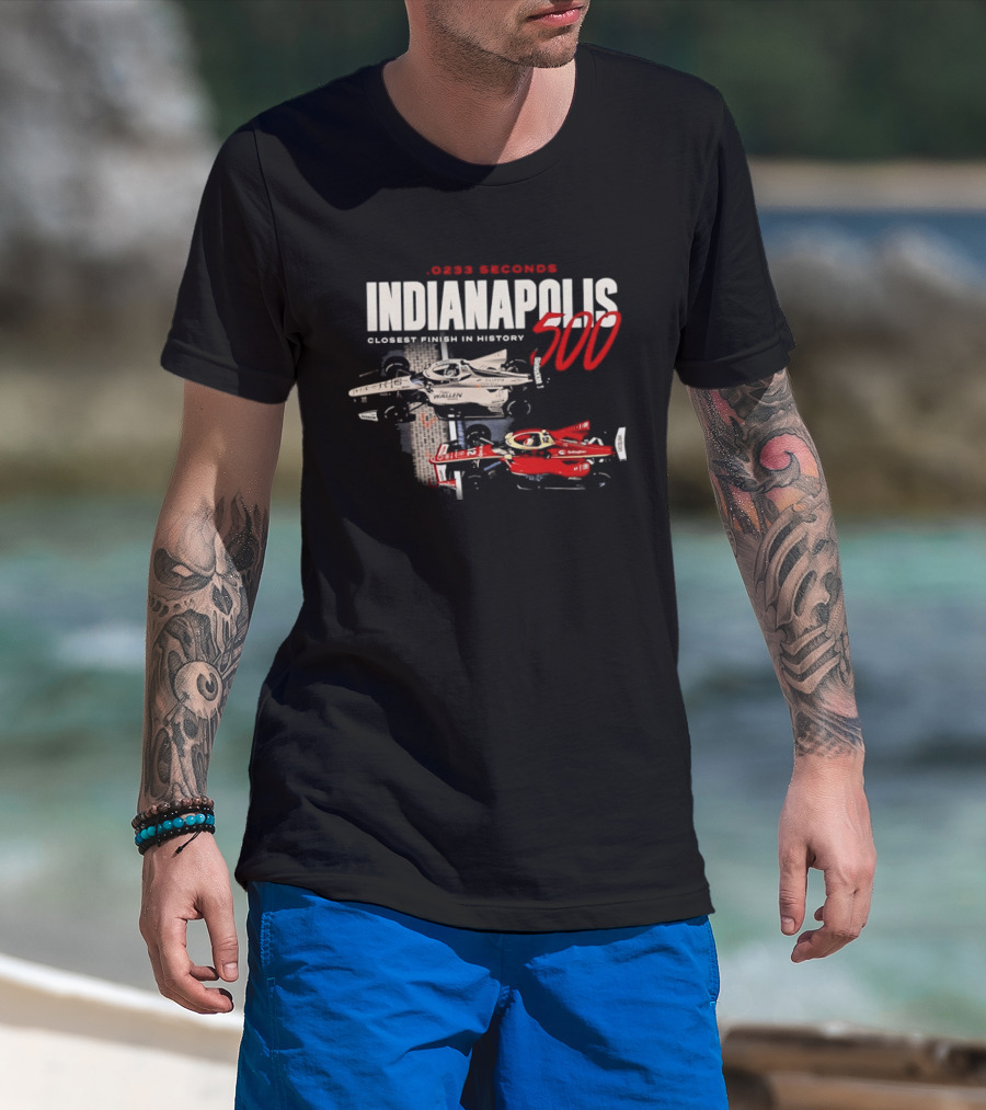 0233 Seconds Indianapolis 500 Closest Finish In History 2026 T-Shirt