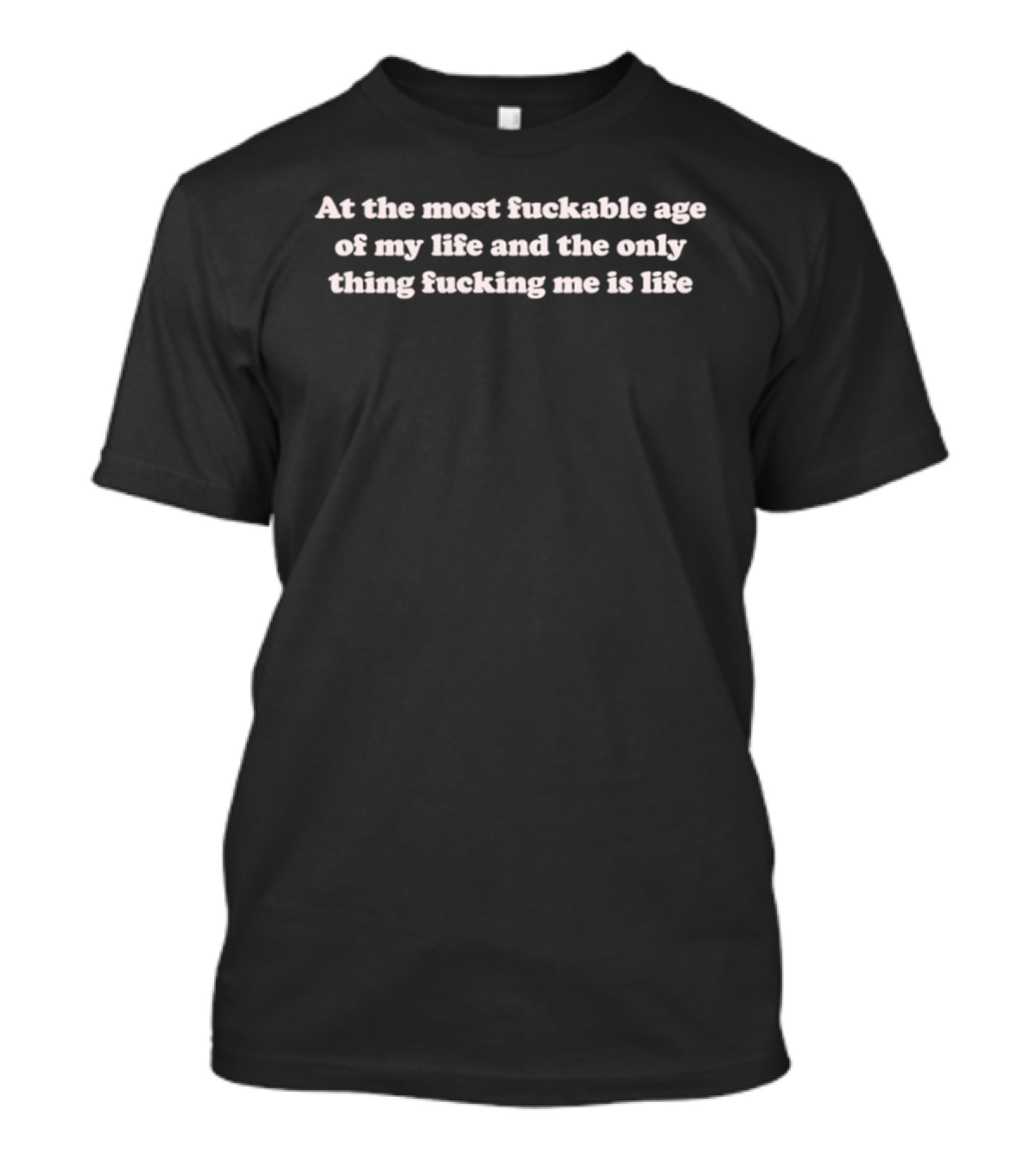 At The Most Fuckable Age Of My Life And The Only Thing Fucking Me Is Life T-Shirt