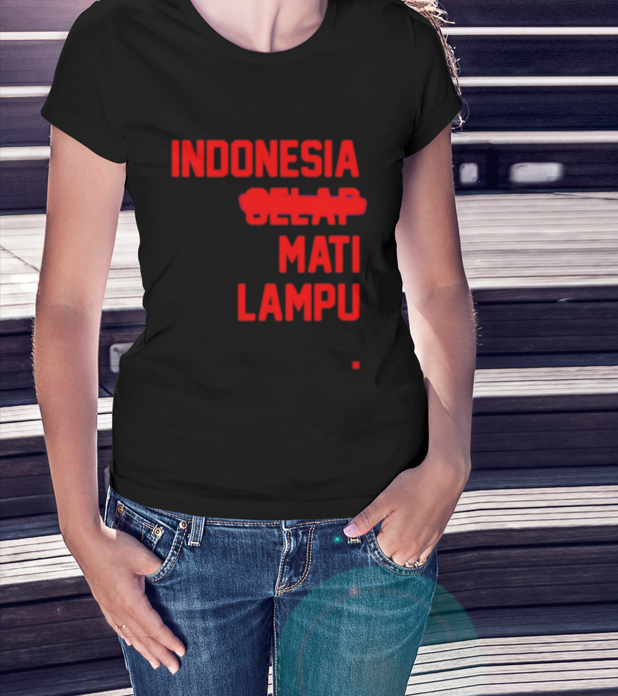 Indonesia Gelap Mati Lampu Blackout T-Shirt