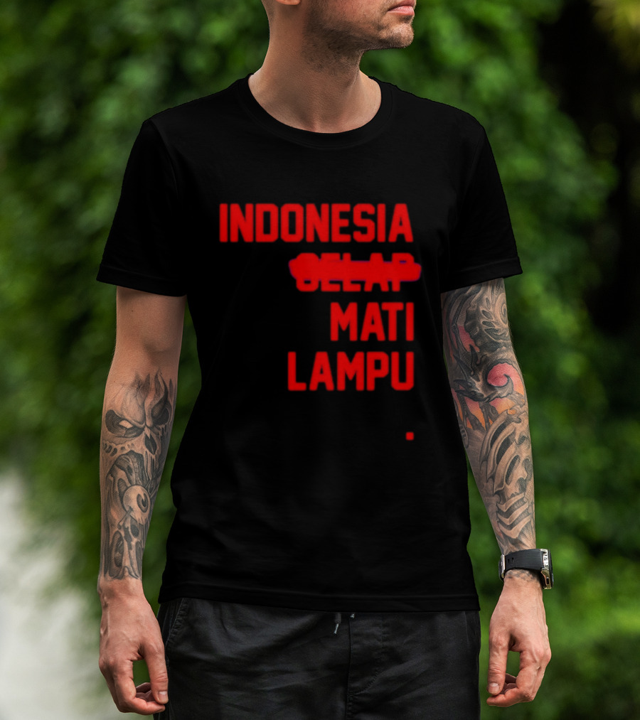 Indonesia Gelap Mati Lampu Blackout T-Shirt