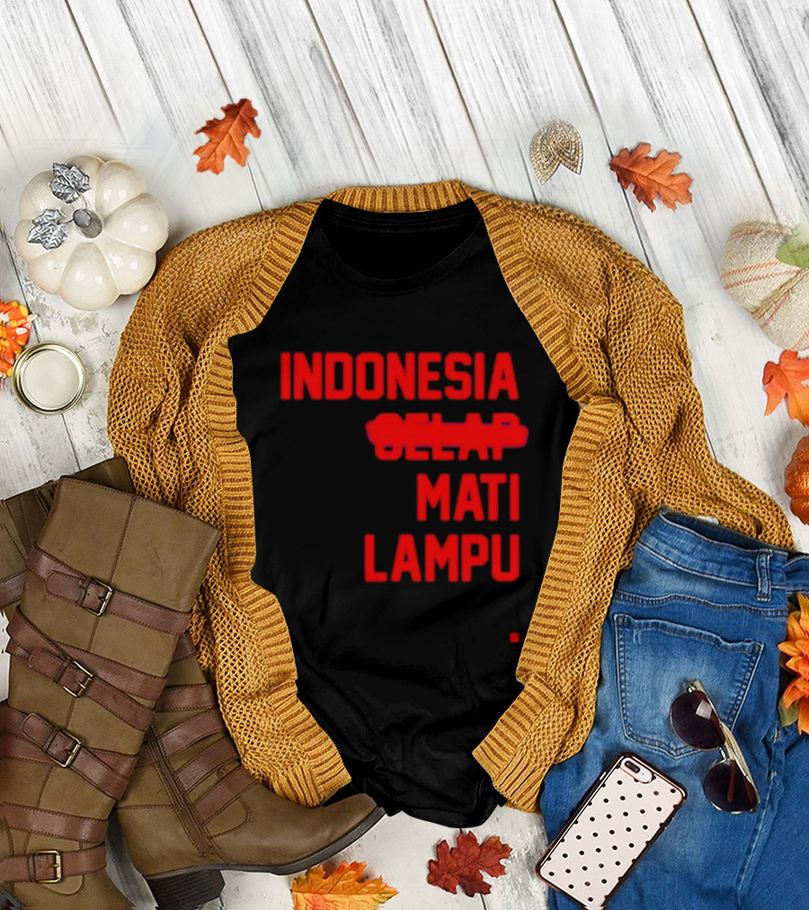 Indonesia Gelap Mati Lampu Blackout T-Shirt