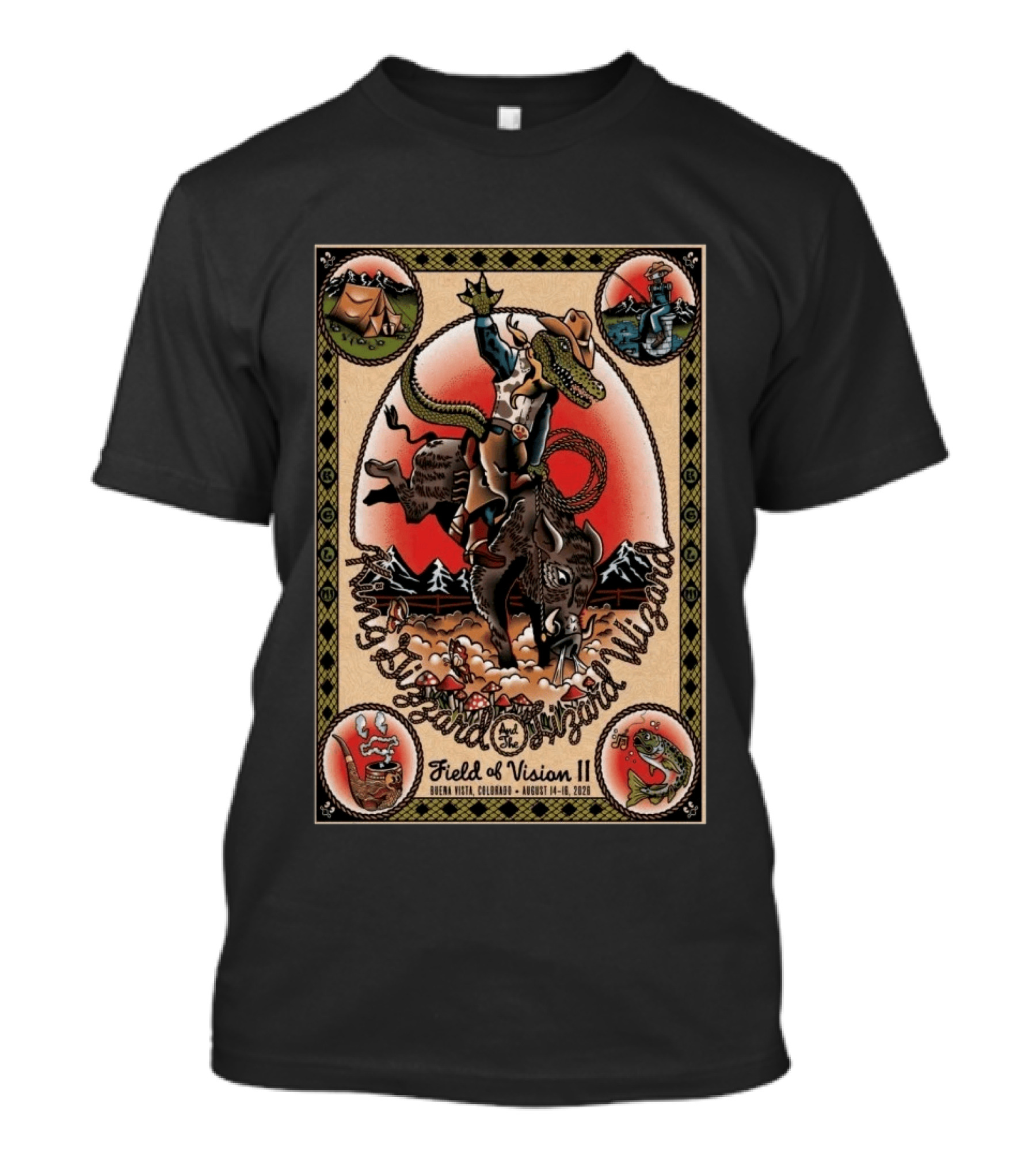 King Gizzard And The Lizard Wizard Field Of Vision II Buena Vista Colorado August 14 16 2026 T-Shirt