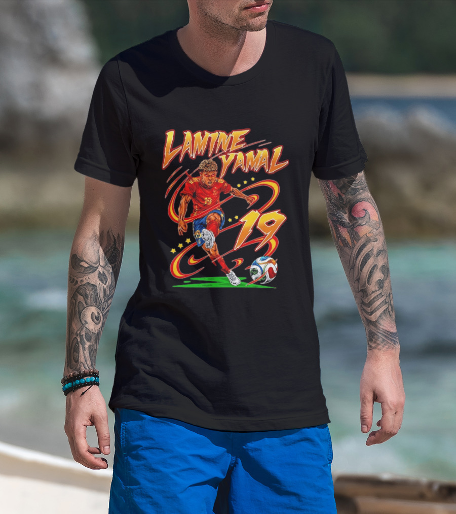 Lamine Yamal Spain National Football Team 19 Soccer Star T-Shirt