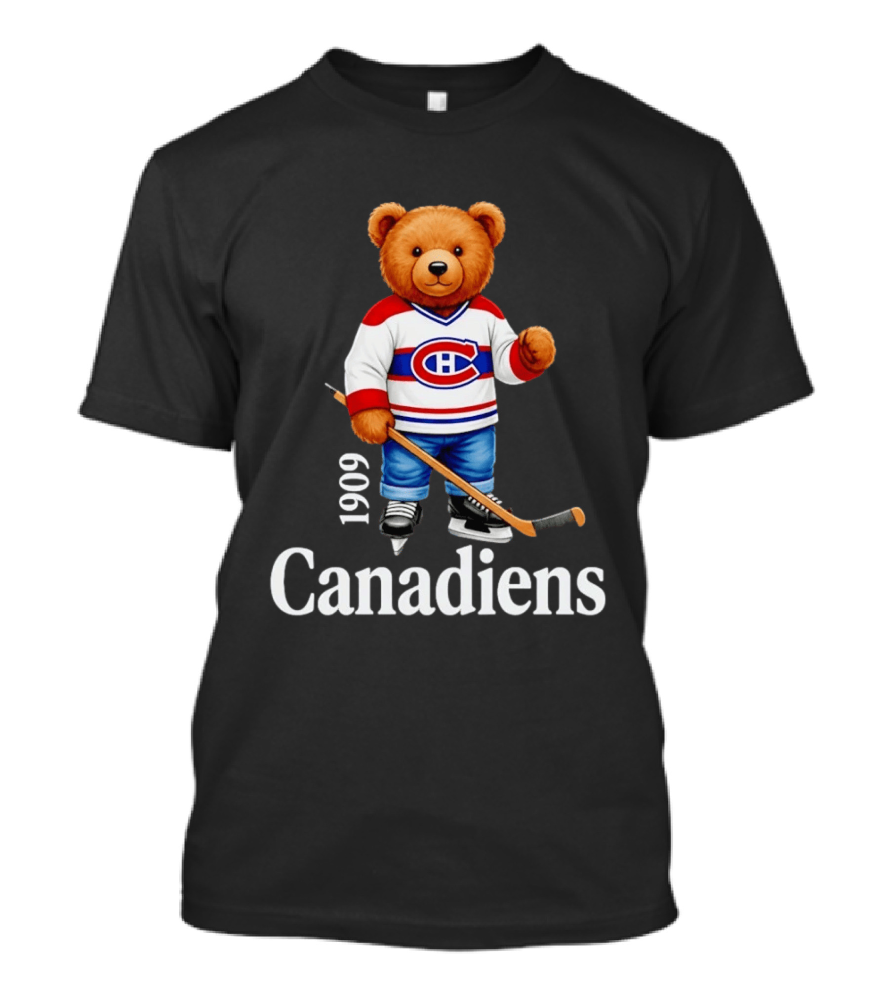 Montreal Canadiens 1909 Bear Hockey T-Shirt