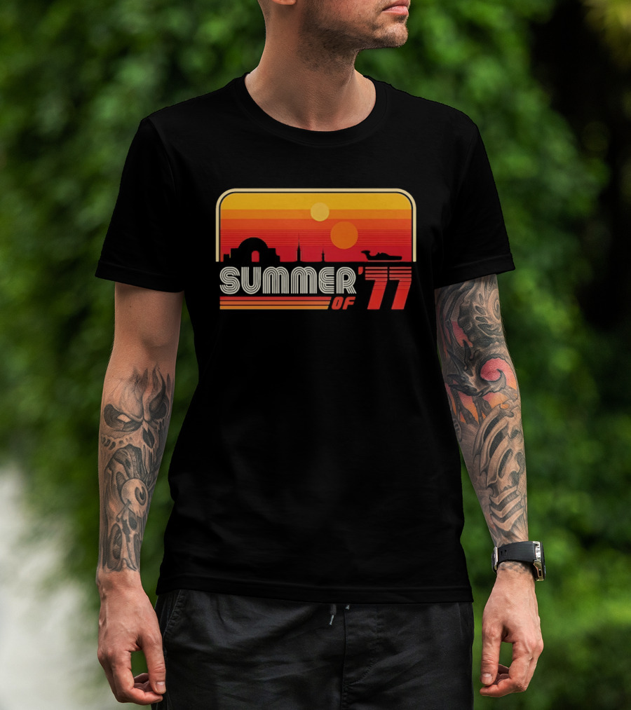 Summer Of '77 Retro Sunset Vibes T-Shirt
