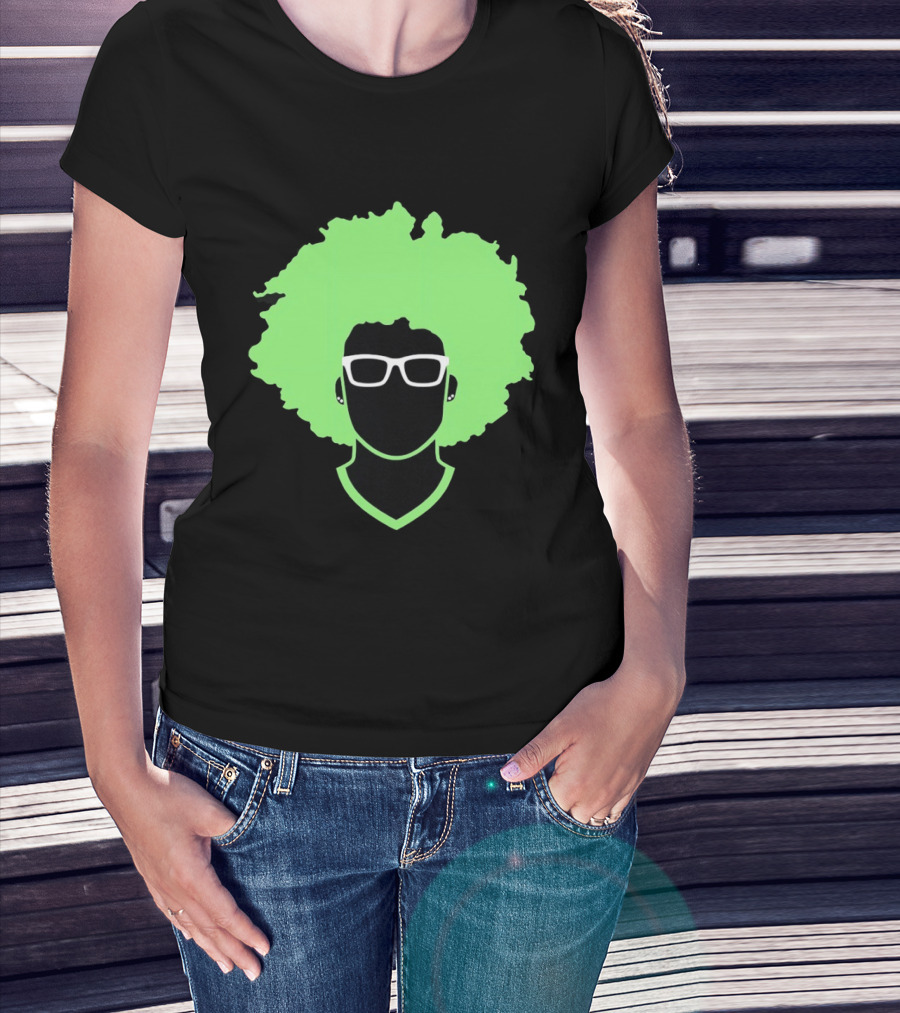 Olivia Miles Neon Afro Glasses Outline Minnesota Lynx T-Shirt