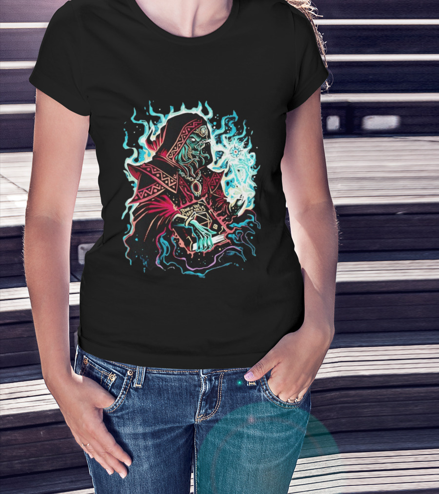 The Arch Lich Archlich Book Of Darkness Magic Dungeons And Dragons T-Shirt