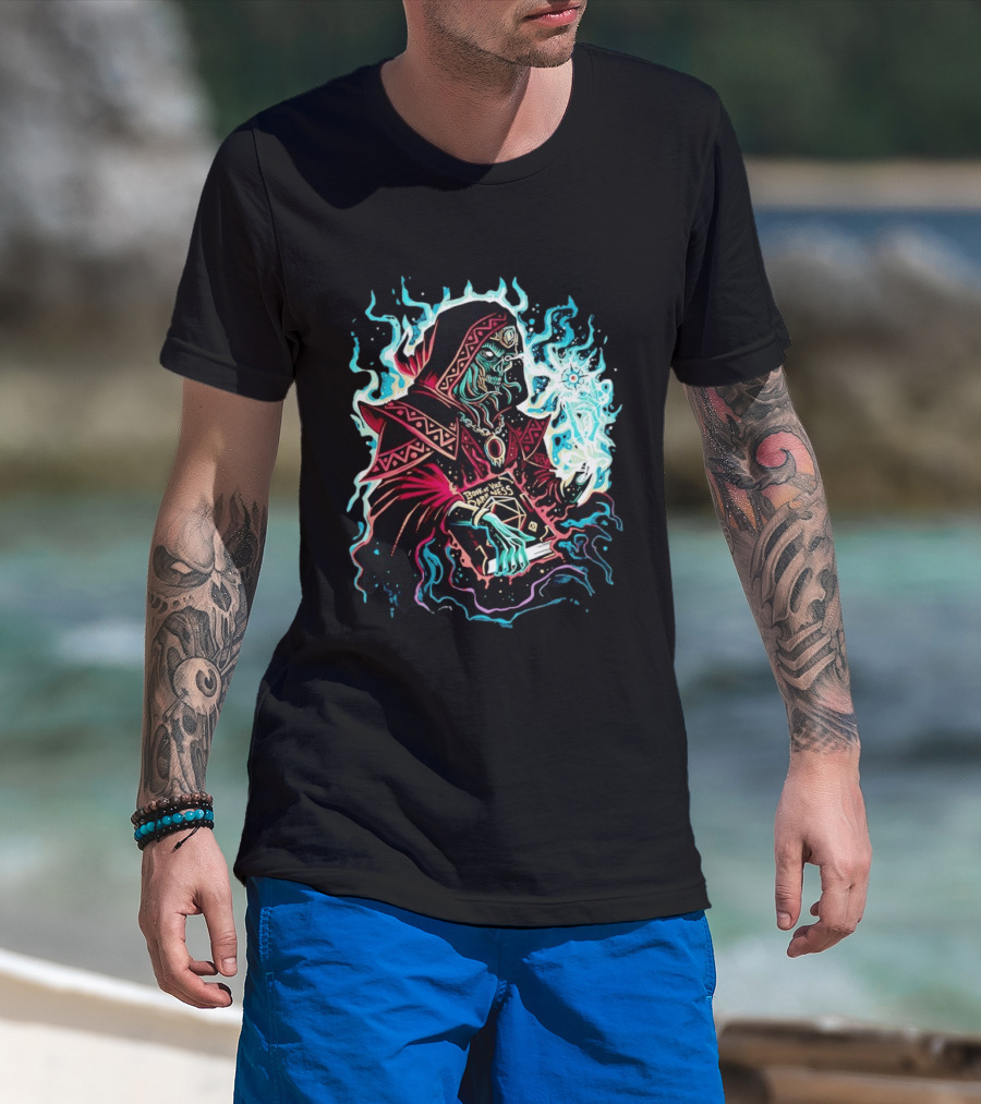 The Arch Lich Archlich Book Of Darkness Magic Dungeons And Dragons T-Shirt