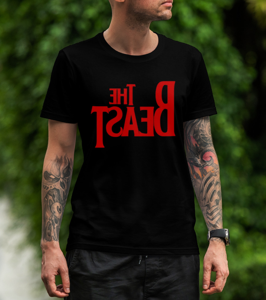 The Beast Bold Red Lettering T-Shirt