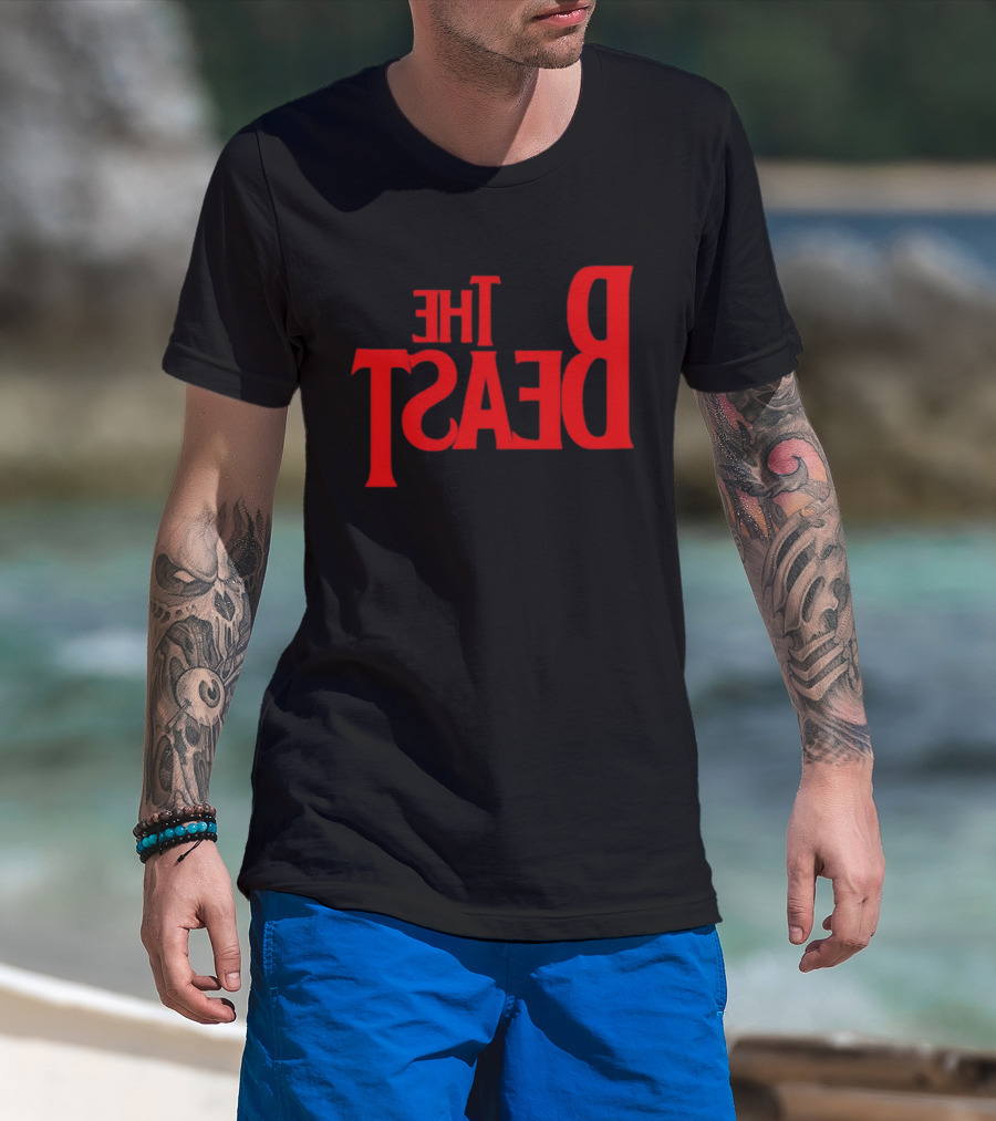The Beast Bold Red Lettering T-Shirt