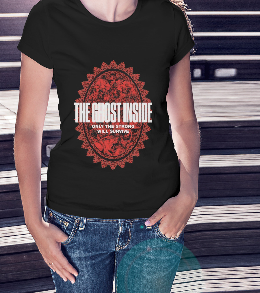The Ghost Inside Only The Strong Will Survive Red Oval T-Shirt