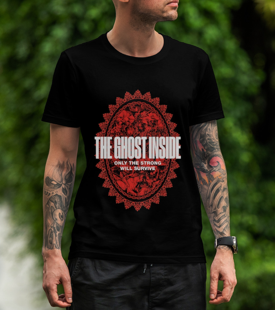 The Ghost Inside Only The Strong Will Survive Red Oval T-Shirt
