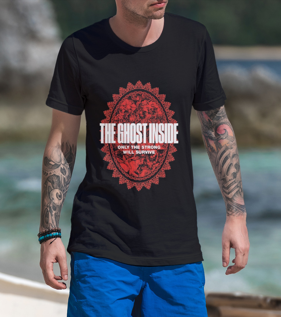 The Ghost Inside Only The Strong Will Survive Red Oval T-Shirt