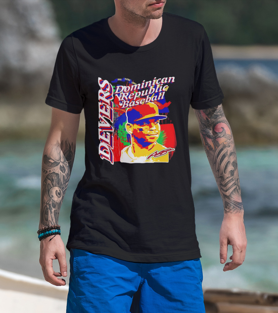 Rafael Devers Dominican Republic Baseball Boston Red Sox T-Shirt