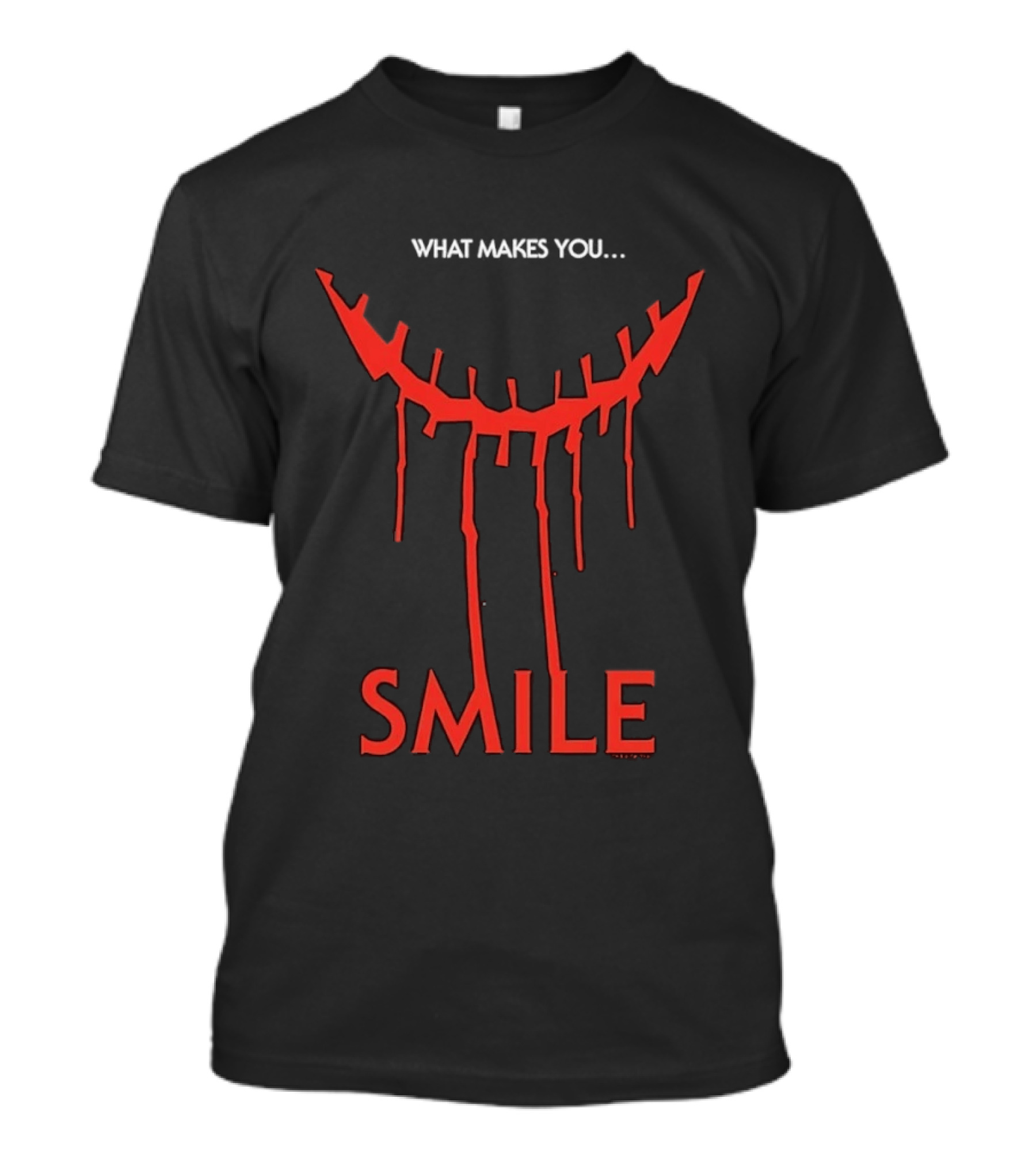 What Makes You Smile Red Creepy Stitched Grin T-Shirt