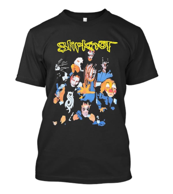 Slipknot Band Members Iowa Era Self Titled Debut Album Masks T-Shirt