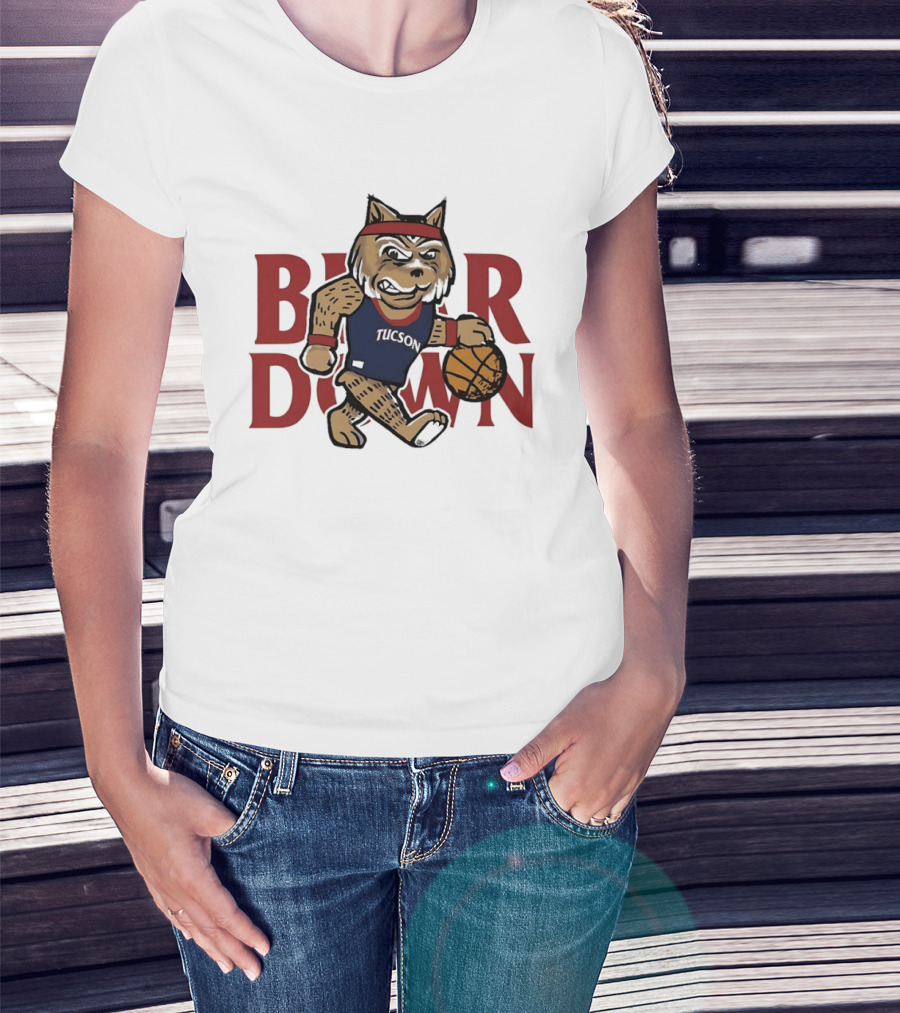 Bear Down Tucson Wildcats Basketball T-Shirt