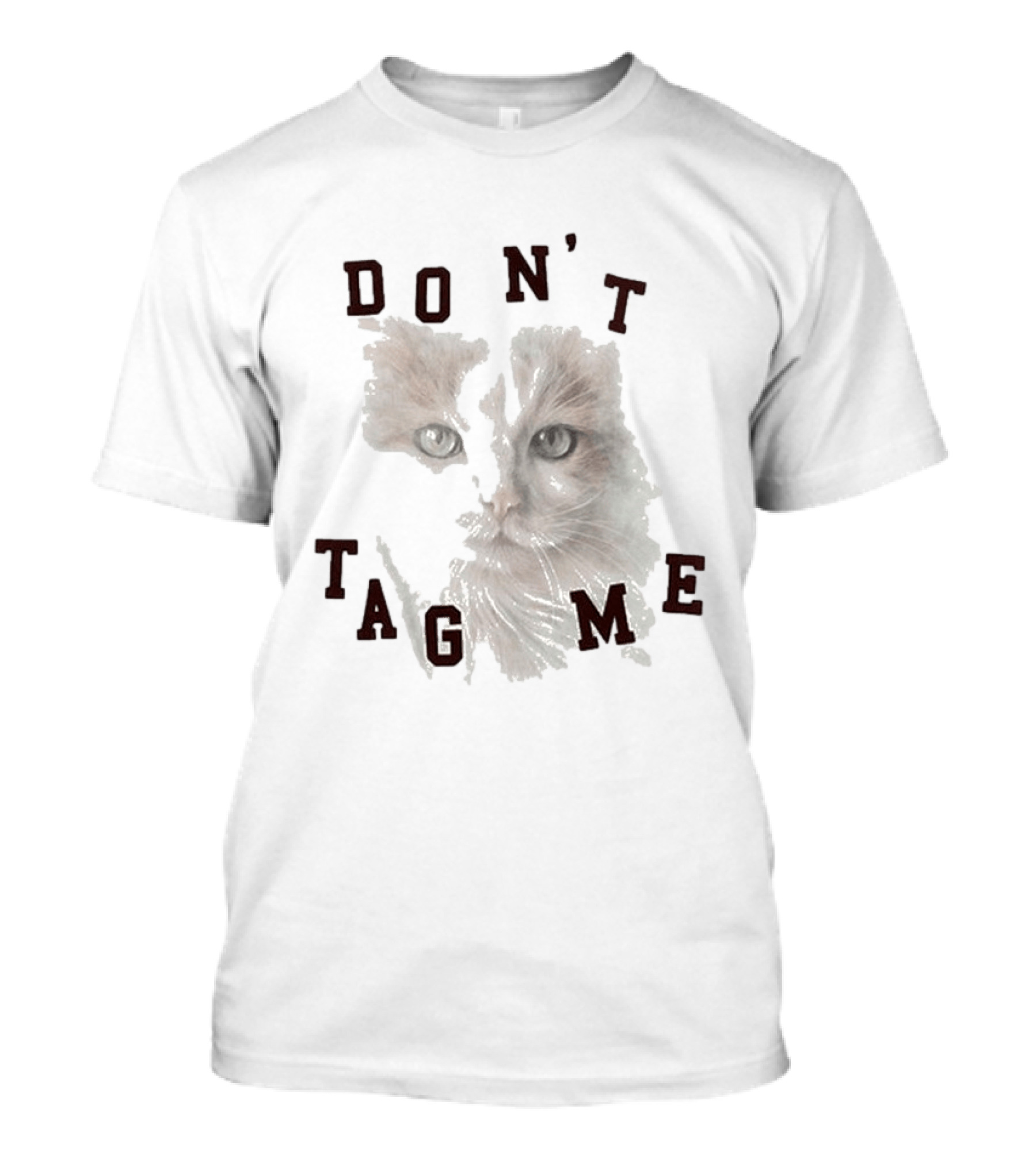 Maison Mihara Yasuhiro Cat Don't Tag Me Peeking Feline Expression T-Shirt
