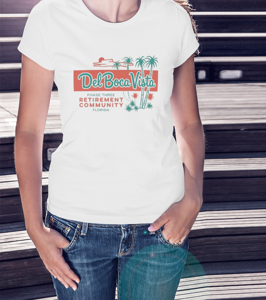 Del Boca Vista Phase Three Retirement Community Florida Palms T-Shirt