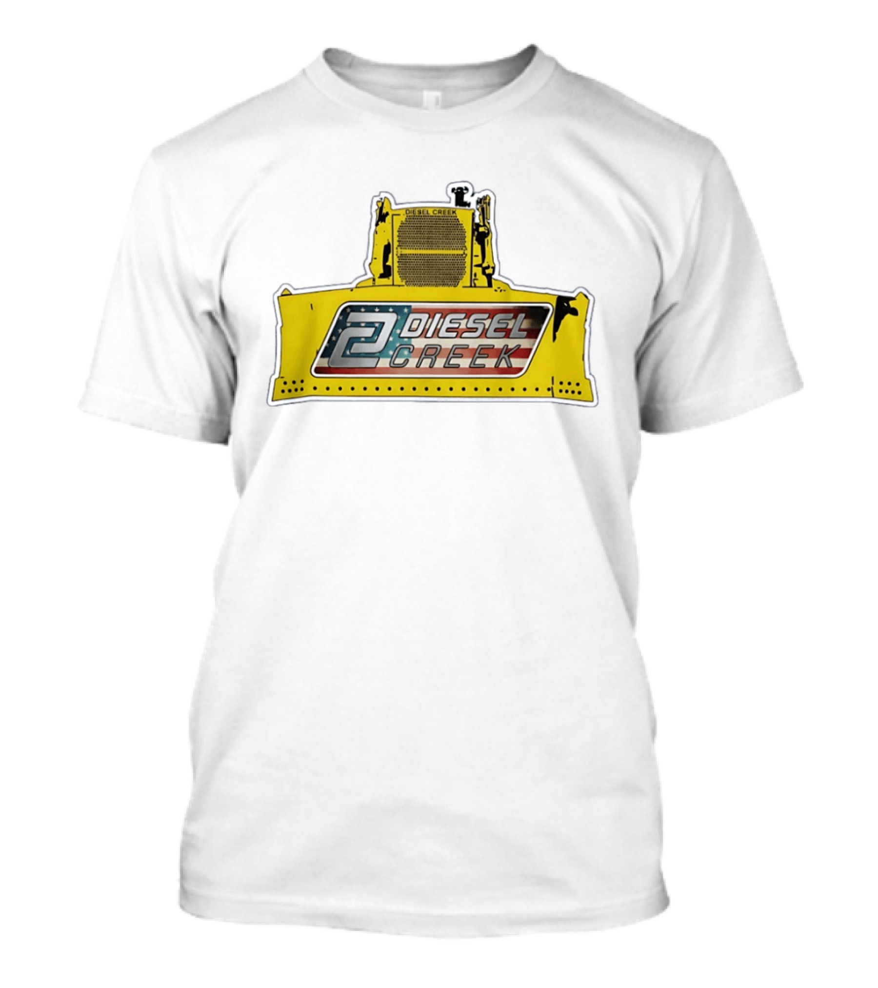 Diesel Creek 46A Dozer Iconic American Flag T-Shirt