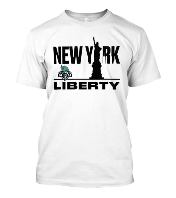 New York Liberty WNBA Basketball Statue Of Liberty Skyline T-Shirt
