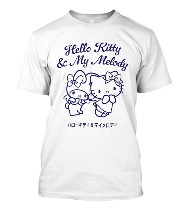 Hello Kitty And My Melody & Japanese T-Shirt