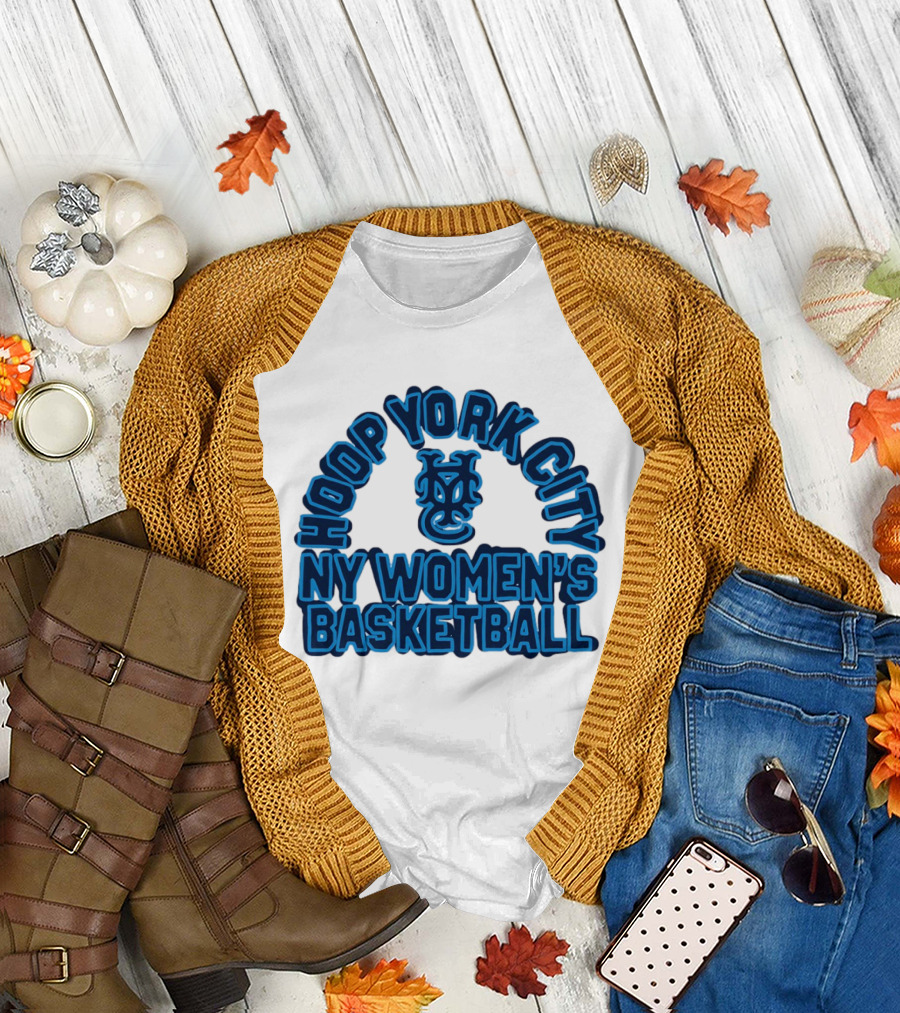 Hoop York City NY Women's Basketball New York Knickerbockers Basketball T-Shirt