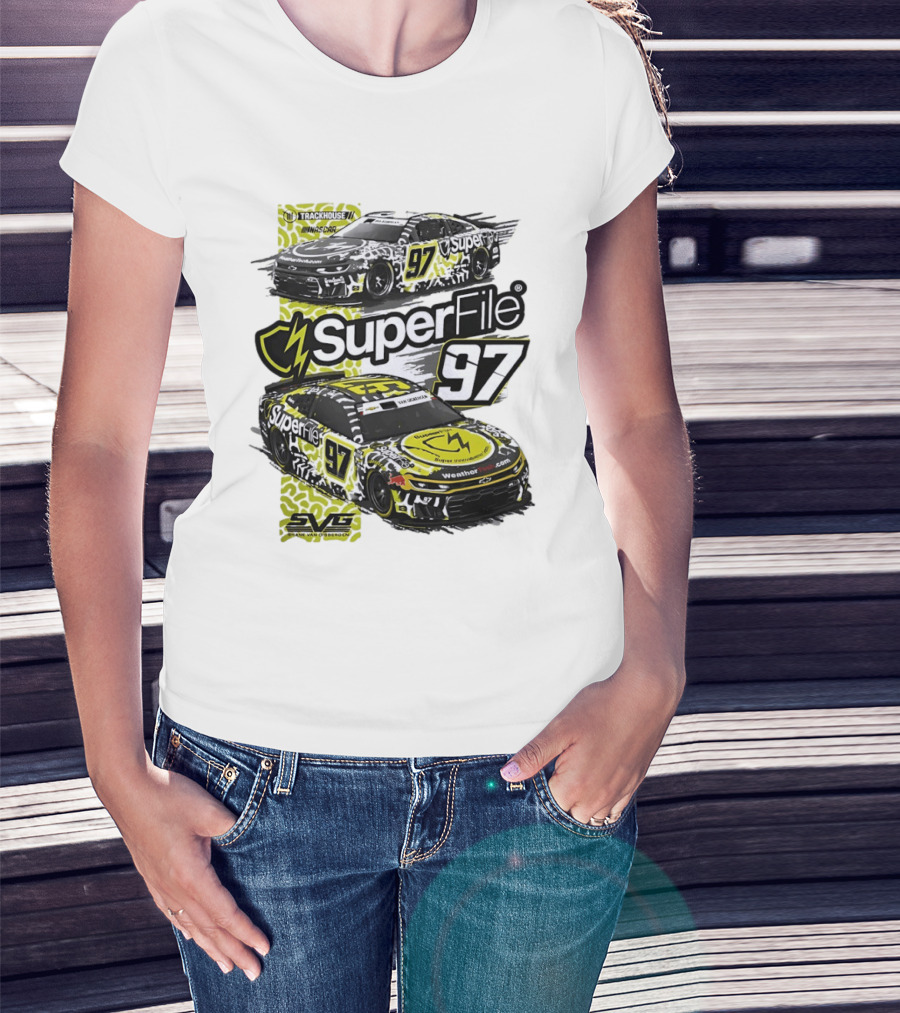 SuperFile 97 Shane Van Gisbergen NASCAR Trackhouse Racing Lefty Out There T-Shirt