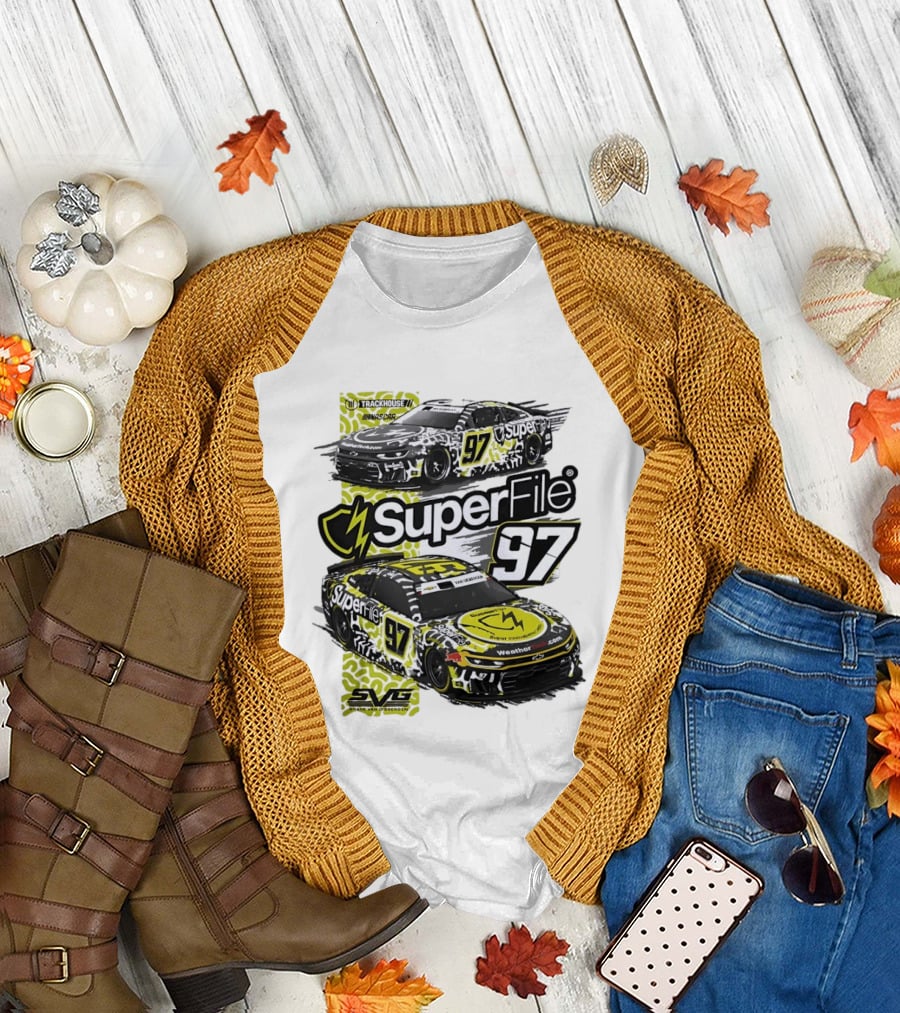 SuperFile 97 Shane van Gisbergen NASCAR Trackhouse Racing Lefty Out There T-Shirt
