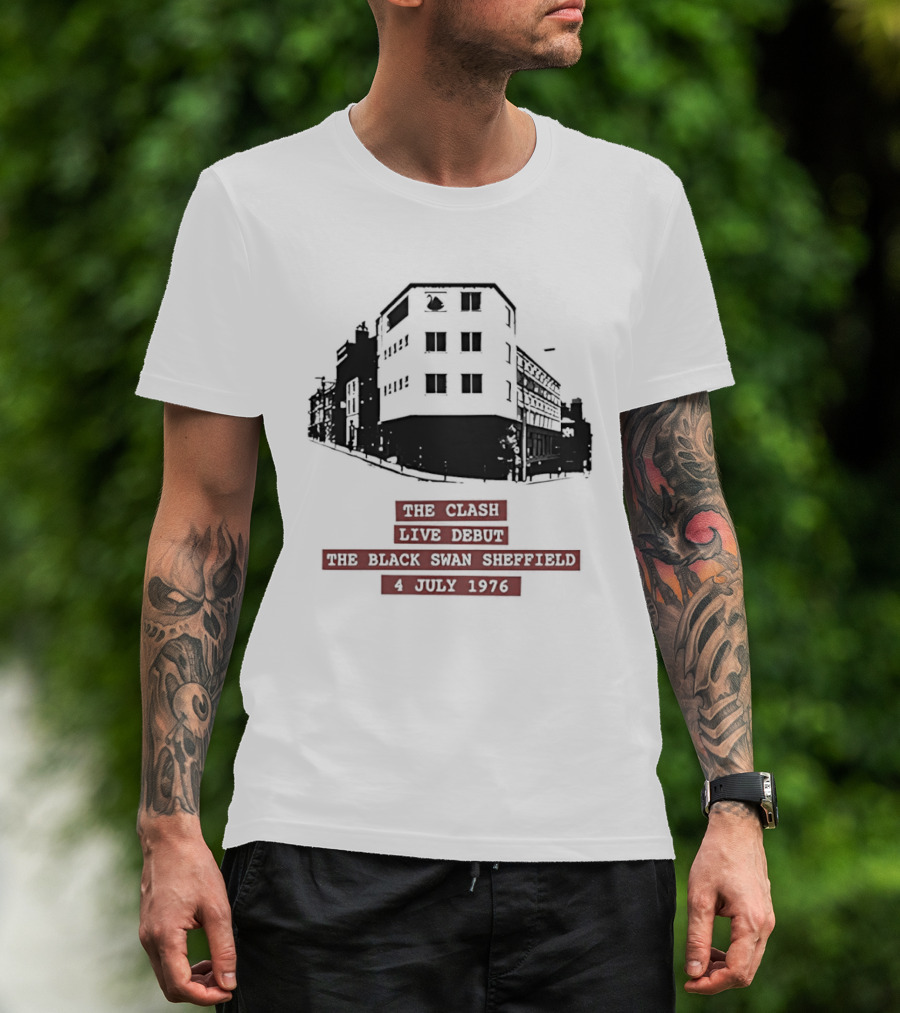 The Clash Live Debut Black Swan Sheffield July 4 1976 Vintage Concert Event T-Shirt
