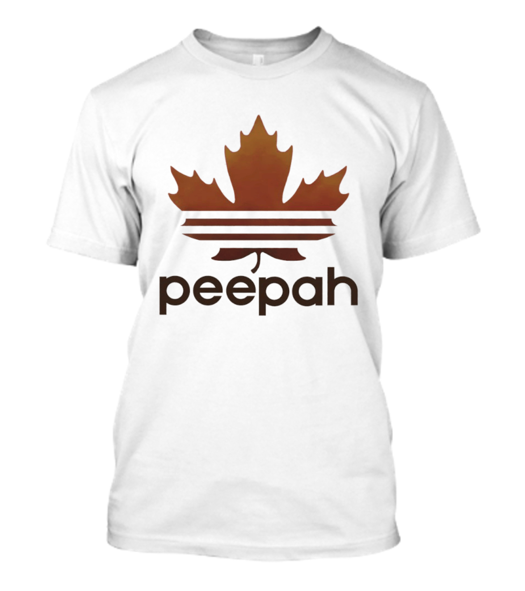Leaf Peepah Autumn Maple Adidas Parody Peepah T-Shirt