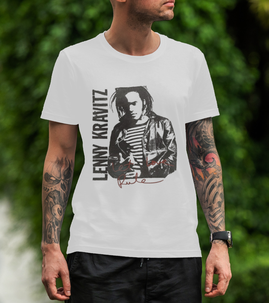 Lenny Kravitz Let Love Rule High Contrast T-Shirt