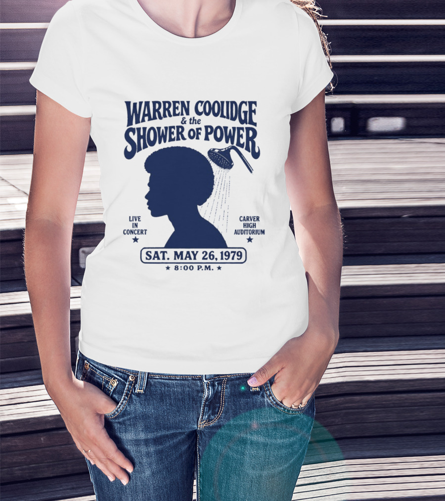 Warren Coolidge & The Shower Of Power Live In Concert Carver High Auditorium Sat May 26 1979 8:00 P.M. T-Shirt