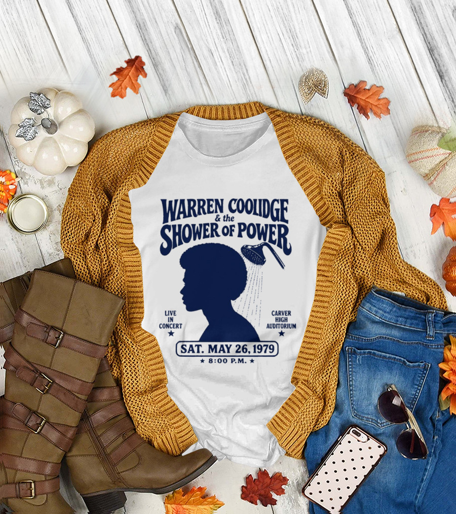 Warren Coolidge & The Shower Of Power Live In Concert Carver High Auditorium Sat May 26 1979 8:00 P.M. T-Shirt