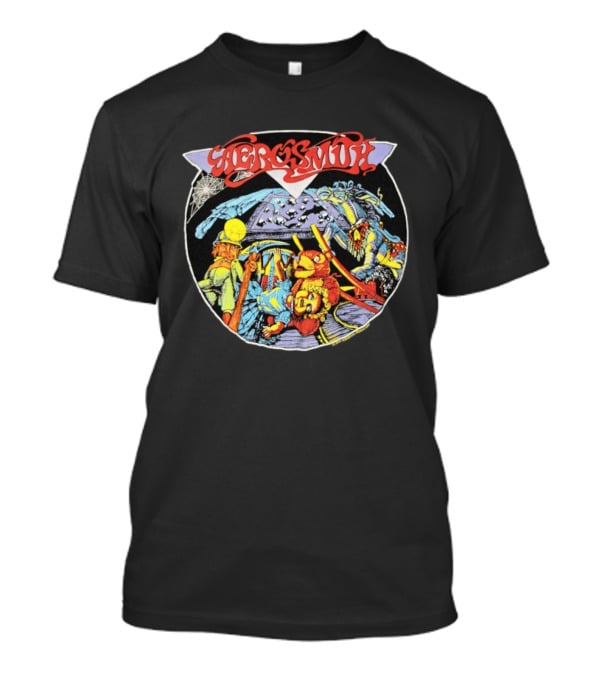 Aerosmith 1979 Production Bootleg Rock Band Vintage Comic T-Shirt