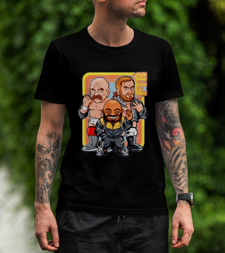 AEW Big Stoke FTR Wrestling Stable Cartoon Characters T-Shirt